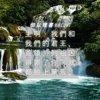 Picture 04 - 但 以 理 書 9:8 CUVT - 主 啊 ， 我 們 和 我 們 的 君 王 、 - Bible Verse Picture