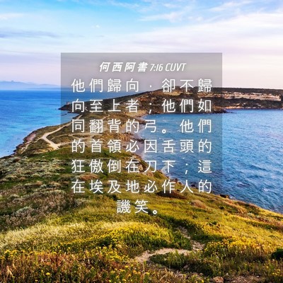Picture 04 - 何 西 阿 書 7:16 CUVT - 他 們 歸 向 ， 卻 不 歸 向 至 上 者 - Bible Verse Picture