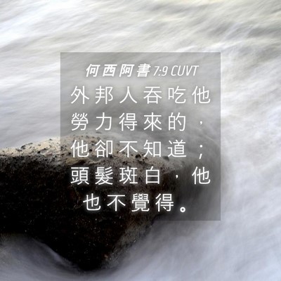 Picture 04 - 何 西 阿 書 7:9 CUVT - 外 邦 人 吞 吃 他 勞 力 得 來 的 ， - Bible Verse Picture