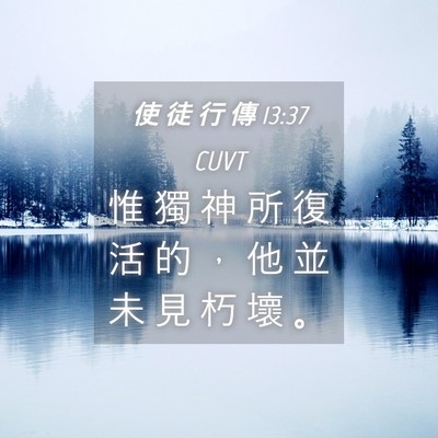 Picture 04 - 使 徒 行 傳 13:37 CUVT - 惟 獨 神 所 復 活 的 ， 他 並 未 見 - Bible Verse Picture