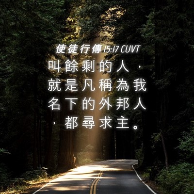 Picture 04 - 使 徒 行 傳 15:17 CUVT - 叫 餘 剩 的 人 ， 就 是 凡 稱 為 我 - Bible Verse Picture