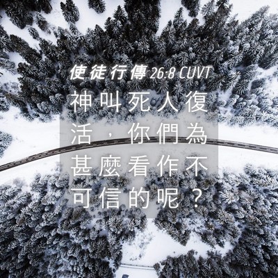 Picture 04 - 使 徒 行 傳 26:8 CUVT - 神 叫 死 人 復 活 ， 你 們 為 甚 麼 - Bible Verse Picture