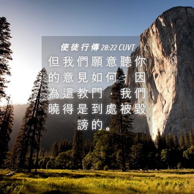 Picture 04 - 使 徒 行 傳 28:22 CUVT - 但 我 們 願 意 聽 你 的 意 見 如 何 - Bible Verse Picture