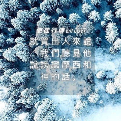 Picture 04 - 使 徒 行 傳 6:11 CUVT - 就 買 出 人 來 說 ： 我 們 聽 見 他 - Bible Verse Picture