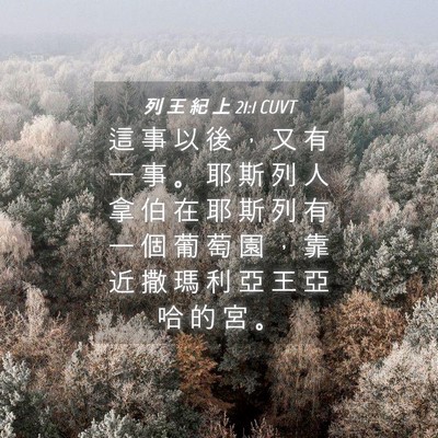 Picture 04 - 列 王 紀 上 21:1 CUVT - 這 事 以 後 ， 又 有 一 事 。 耶 斯 - Bible Verse Picture
