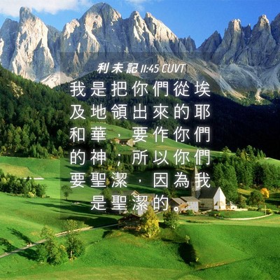Picture 04 - 利 未 記 11:45 CUVT - 我 是 把 你 們 從 埃 及 地 領 出 來 - Bible Verse Picture