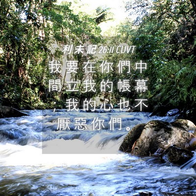 Picture 04 - 利 未 記 26:11 CUVT - 我 要 在 你 們 中 間 立 我 的 帳 幕 - Bible Verse Picture