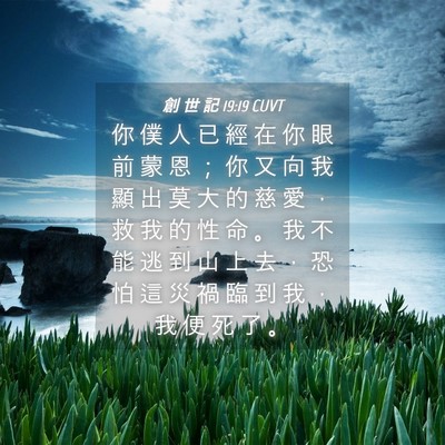 Picture 04 - 創 世 記 19:19 CUVT - 你 僕 人 已 經 在 你 眼 前 蒙 恩 ； - Bible Verse Picture
