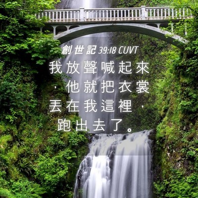 Picture 04 - 創 世 記 39:18 CUVT - 我 放 聲 喊 起 來 ， 他 就 把 衣 裳 - Bible Verse Picture