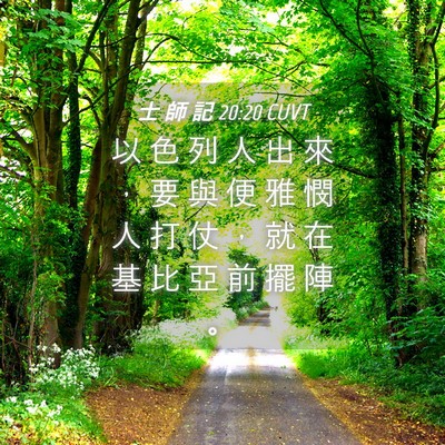 Picture 04 - 士 師 記 20:20 CUVT - 以 色 列 人 出 來 ， 要 與 便 雅 憫 - Bible Verse Picture