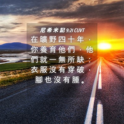 Picture 04 - 尼 希 米 記 9:21 CUVT - 在 曠 野 四 十 年 ， 你 養 育 他 們 - Bible Verse Picture
