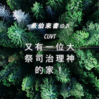 Picture 04 - 希 伯 來 書 10:21 CUVT - 又 有 一 位 大 祭 司 治 理 神 的 家 - Bible Verse Picture
