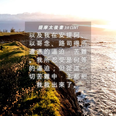 Picture 04 - 提 摩 太 後 書 3:11 CUVT - 以 及 我 在 安 提 阿 、 以 哥 念 、 - Bible Verse Picture