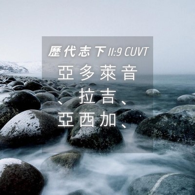 Picture 04 - 歷 代 志 下 11:9 CUVT - 亞 多 萊 音 、 拉 吉 、 亞 西 加 - Bible Verse Picture