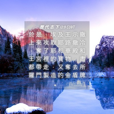 Picture 04 - 歷 代 志 下 12:9 CUVT - 於 是 ， 埃 及 王 示 撒 上 來 攻 取 - Bible Verse Picture