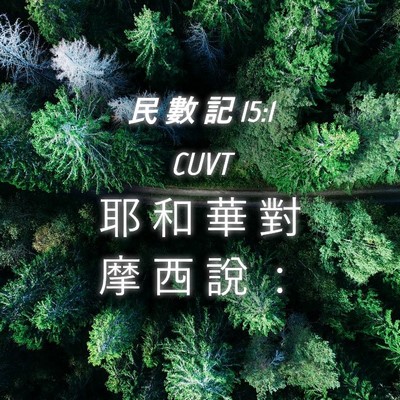 Picture 04 - 民 數 記 15:1 CUVT - 耶 和 華 對 摩 西 說 - Bible Verse Picture