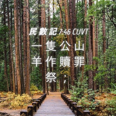 Picture 04 - 民 數 記 7:46 CUVT - 一 隻 公 山 羊 作 贖 罪 祭 - Bible Verse Picture