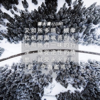 Picture 04 - 猶 大 書 1:7 CUVT - 又 如 所 多 瑪 、 蛾 摩 拉 和 周 圍 - Bible Verse Picture