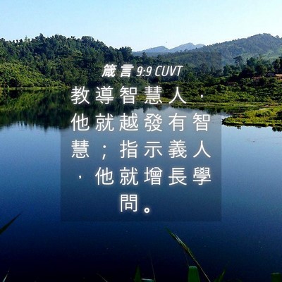 Picture 04 - 箴 言 9:9 CUVT - 教 導 智 慧 人 ， 他 就 越 發 有 智 - Bible Verse Picture