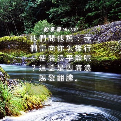 Picture 04 - 約 拿 書 1:11 CUVT - 他 們 問 他 說 ： 我 們 當 向 你 怎 - Bible Verse Picture