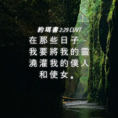 Picture 04 - 約 珥 書 2:29 CUVT - 在 那 些 日 子 ， 我 要 將 我 的 靈 - Bible Verse Picture
