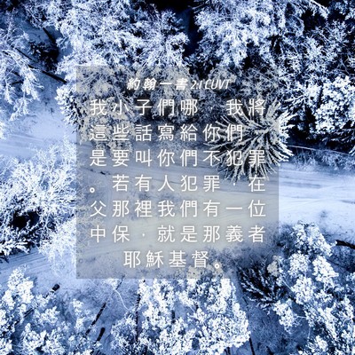 Picture 04 - 約 翰 一 書 2:1 CUVT - 我 小 子 們 哪 ， 我 將 這 些 話 寫 - Bible Verse Picture