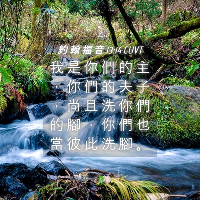 Picture 04 - 約 翰 福 音 13:14 CUVT - 我 是 你 們 的 主 ， 你 們 的 夫 子 - Bible Verse Picture