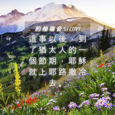 Picture 04 - 約 翰 福 音 5:1 CUVT - 這 事 以 後 , 到 了 猶 太 人 的 一 - Bible Verse Picture