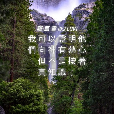 Picture 04 - 羅 馬 書 10:2 CUVT - 我 可 以 證 明 他 們 向 神 有 熱 心 - Bible Verse Picture