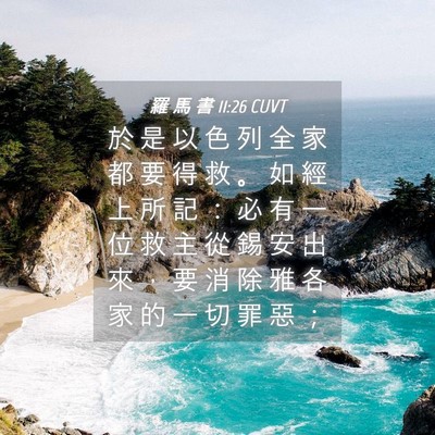 Picture 04 - 羅 馬 書 11:26 CUVT - 於 是 以 色 列 全 家 都 要 得 救 。 - Bible Verse Picture