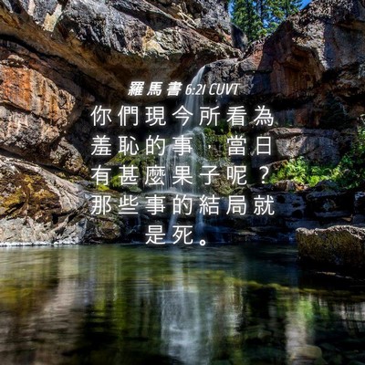 Picture 04 - 羅 馬 書 6:21 CUVT - 你 們 現 今 所 看 為 羞 恥 的 事 ， - Bible Verse Picture