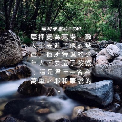 Picture 04 - 耶 利 米 書 48:15 CUVT - 摩 押 變 為 荒 場 ， 敵 人 上 去 進 - Bible Verse Picture