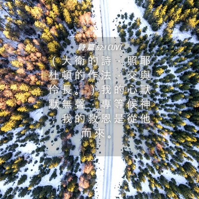 Picture 04 - 詩 篇 62:1 CUVT - （ 大 衛 的 詩 ， 照 耶 杜 頓 的 作 - Bible Verse Picture