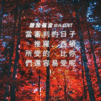 Picture 04 - 路 加 福 音 10:14 CUVT - 當 審 判 的 日 子 ， 推 羅 、 西 頓 - Bible Verse Picture