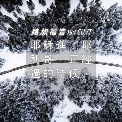 Picture 04 - 路 加 福 音 19:1 CUVT - 耶 穌 進 了 耶 利 哥 ， 正 經 過 的 - Bible Verse Picture