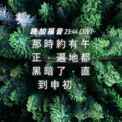 Picture 04 - 路 加 福 音 23:44 CUVT - 那 時 約 有 午 正 ， 遍 地 都 黑 暗 - Bible Verse Picture