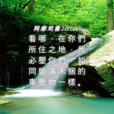 Picture 04 - 阿 摩 司 書 2:13 CUVT - 看 哪 ， 在 你 們 所 住 之 地 ， 我 - Bible Verse Picture