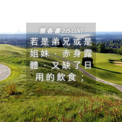 Picture 04 - 雅 各 書 2:15 CUVT - 若 是 弟 兄 或 是 姐 妹 ， 赤 身 露 - Bible Verse Picture