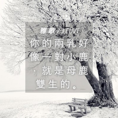 Picture 04 - 雅 歌 7:3 CUVT - 你 的 兩 乳 好 像 一 對 小 鹿 ， 就 - Bible Verse Picture
