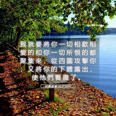 Picture 05 - 以 西 結 書 16:37 CUVT - 我 就 要 將 你 一 切 相 歡 相 愛 的 - Bible Verse Picture