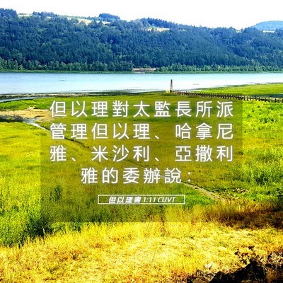 Picture 05 - 但 以 理 書 1:11 CUVT - 但 以 理 對 太 監 長 所 派 管 理 但 - Bible Verse Picture