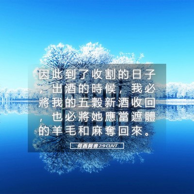 Picture 05 - 何 西 阿 書 2:9 CUVT - 因 此 到 了 收 割 的 日 子 ， 出 酒 - Bible Verse Picture