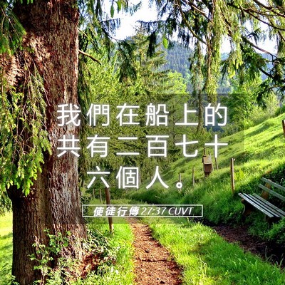 Picture 05 - 使 徒 行 傳 27:37 CUVT - 我 們 在 船 上 的 共 有 二 百 七 十 - Bible Verse Picture