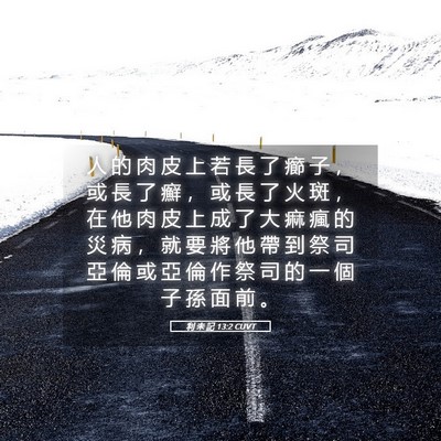 Picture 05 - 利 未 記 13:2 CUVT - 人 的 肉 皮 上 若 長 了 癤 子 ， 或 - Bible Verse Picture