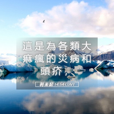 Picture 05 - 利 未 記 14:54 CUVT - 這 是 為 各 類 大 痲 瘋 的 災 病 和 - Bible Verse Picture