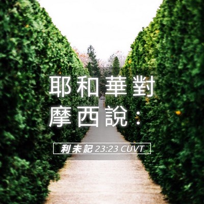 Picture 05 - 利 未 記 23:23 CUVT - 耶 和 華 對 摩 西 說 - Bible Verse Picture