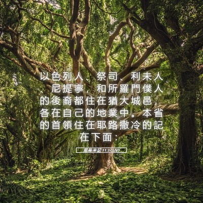 Picture 05 - 尼 希 米 記 11:3 CUVT - 以 色 列 人 、 祭 司 、 利 未 人 、 - Bible Verse Picture