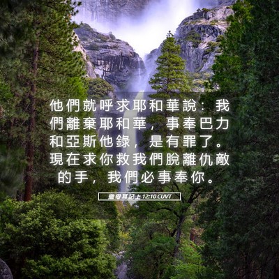 Picture 05 - 撒 母 耳 記 上 12:10 CUVT - 他 們 就 呼 求 耶 和 華 說 ： 我 們 - Bible Verse Picture
