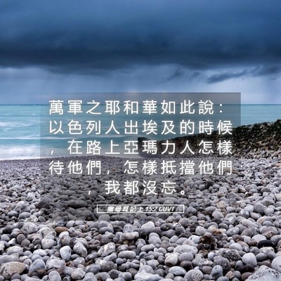Picture 05 - 撒 母 耳 記 上 15:2 CUVT - 萬 軍 之 耶 和 華 如 此 說 ： 以 色 - Bible Verse Picture