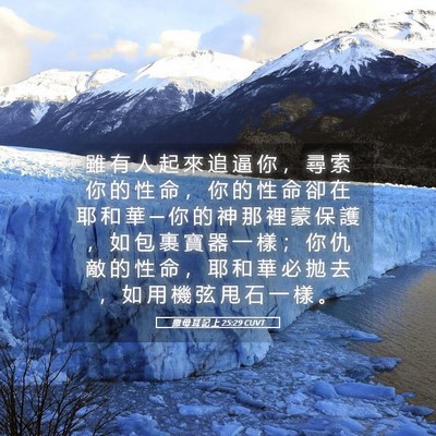 Picture 05 - 撒 母 耳 記 上 25:29 CUVT - 雖 有 人 起 來 追 逼 你 ， 尋 索 你 - Bible Verse Picture